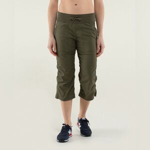 Lululemon Dance Studio Crop Pant - Olive Green